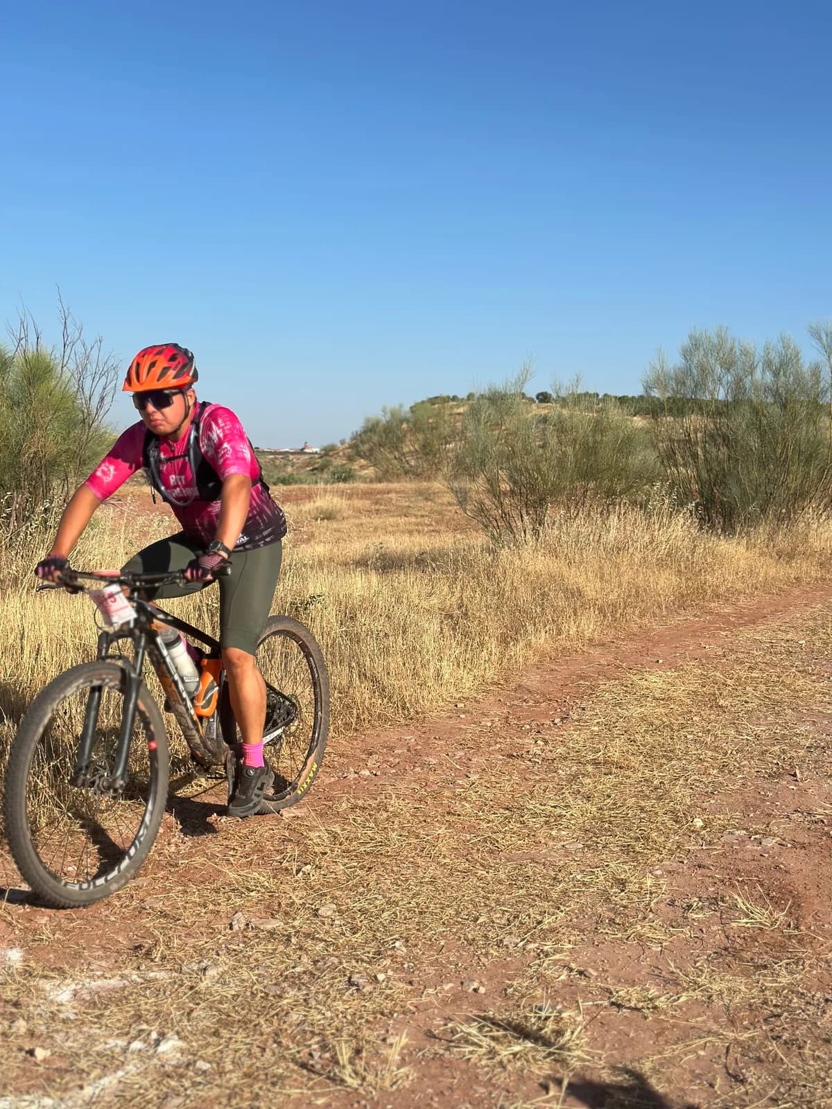 Superando un tramo del recorrido