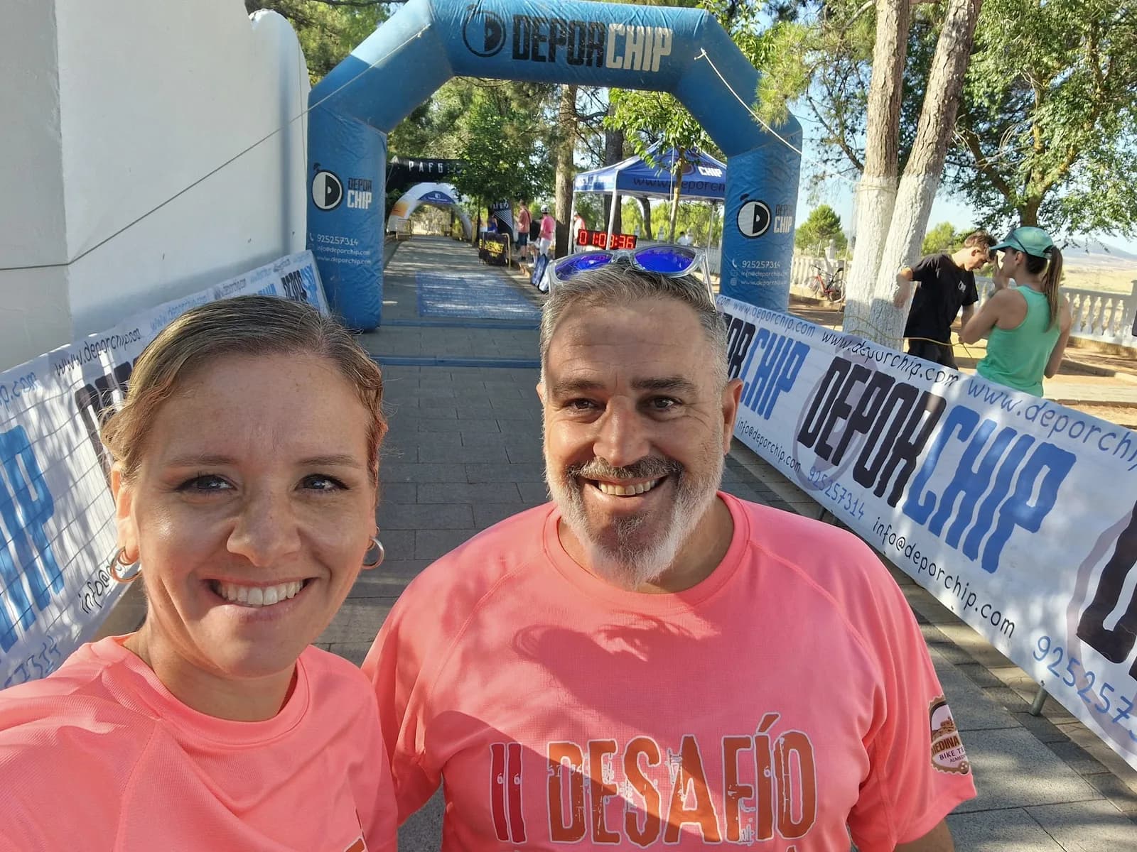 Sonrisas en la línea de meta